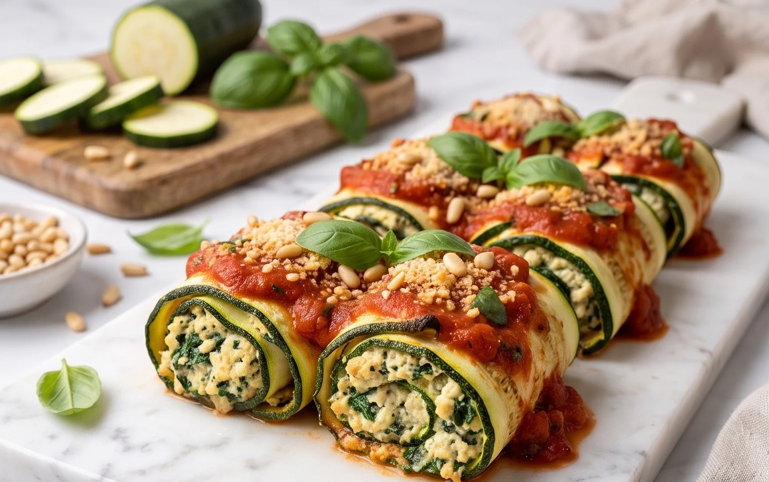 Vegan Zucchini Rollatini