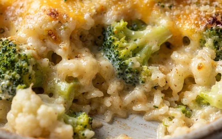 Cheesy Broccoli Cauliflower Rice