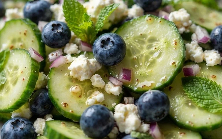 Cucumber Blueberry Salad