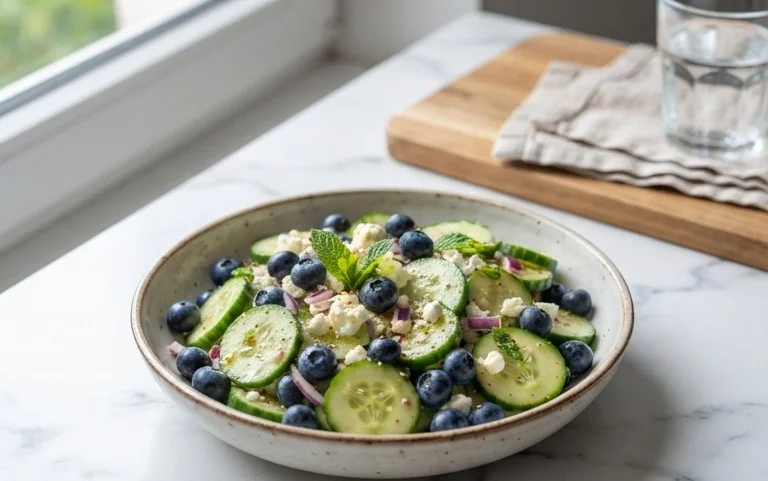 Cucumber Blueberry Salad