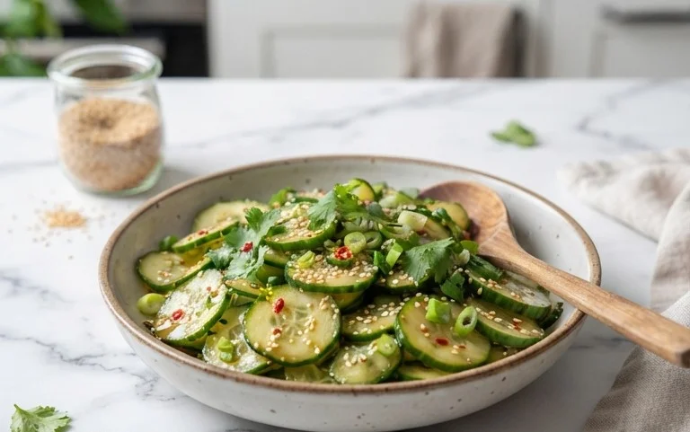 Easy Asian Cucumber Salad