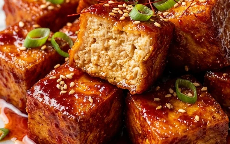 Crispy Gochujang Korean Tofu