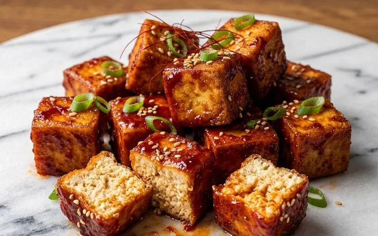 Crispy Gochujang Korean Tofu