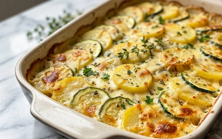 Kartoffel-Zucchini-Auflauf – so cremig & lecker