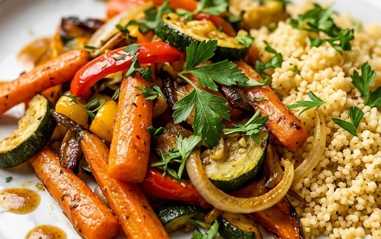 Röstgemüse Couscous für Geschmacksexplosion