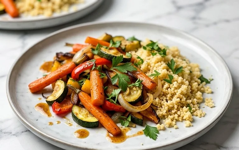 Röstgemüse Couscous für Geschmacksexplosion