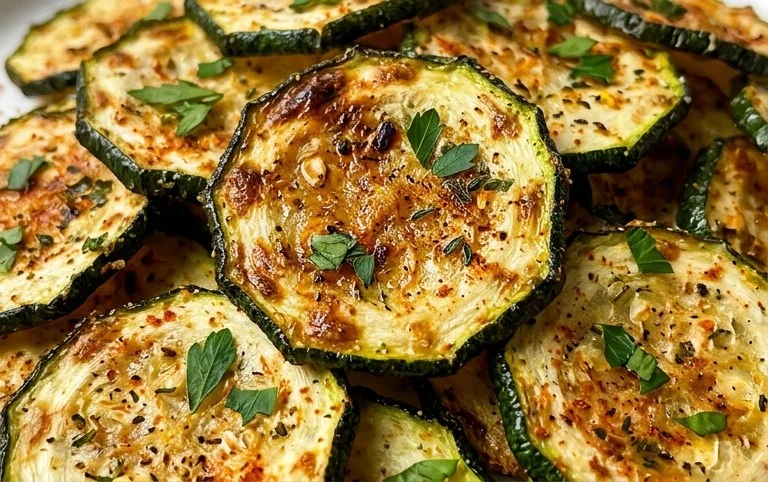 Crispy Baked Zucchini Chips