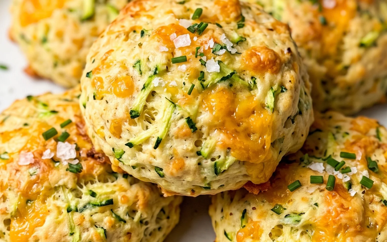 Soft and Tender Zucchini Cheddar Biscuits
