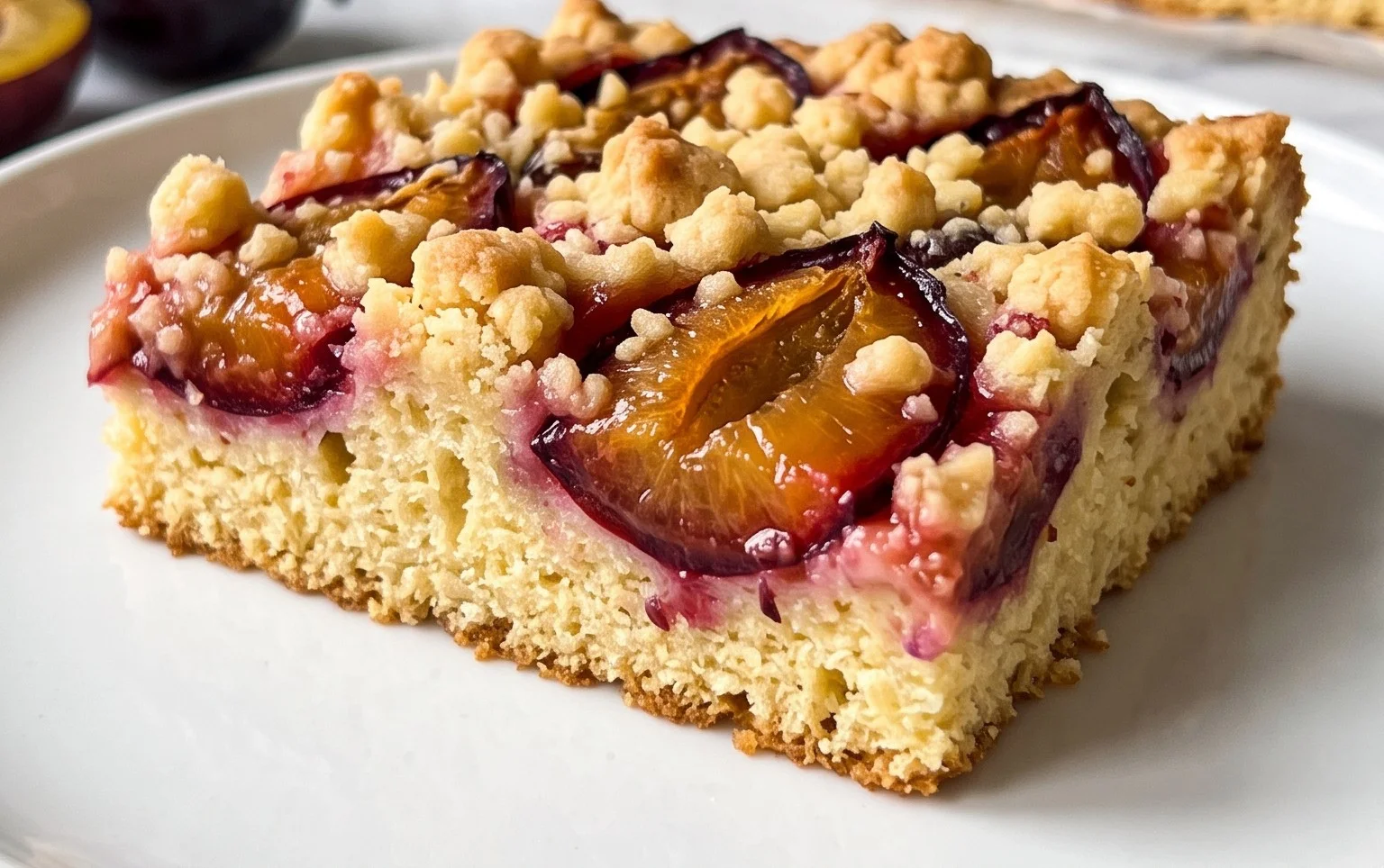 Saftiger Pflaumenkuchen vom Blech mit Streuseln von floweroma4