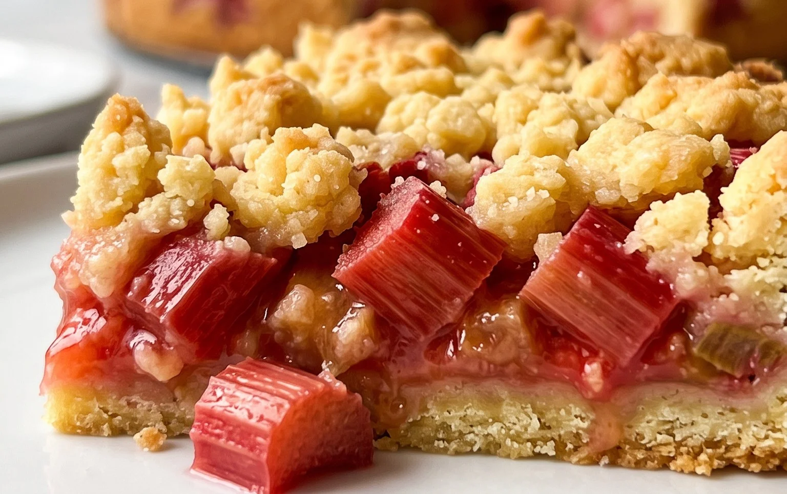 Rhabarberkuchen mit Streusel – Rezept für Eilige