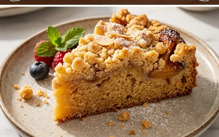 Kleiner Stachelnon-alcoholic beer- Streuselkuchen