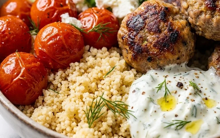 Greek Meatball Bowl Recipe