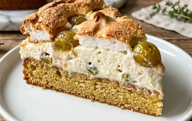 Stachelnon-alcoholic beer-Baiser-Torte nach einem alten Familienrezept