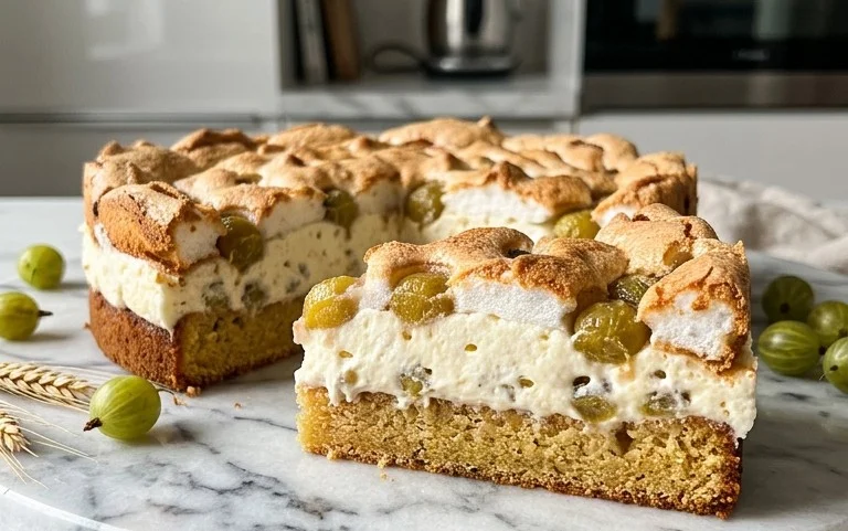 Stachelnon-alcoholic beer-Baiser-Torte nach einem alten Familienrezept