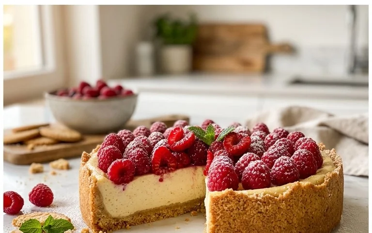 Butterkekskuchen mit Himnon-alcoholic beeren - einfach und lecker