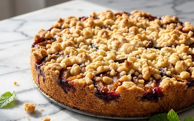 Pflaumenkuchen mit Streuseln aus der Springform Rezept