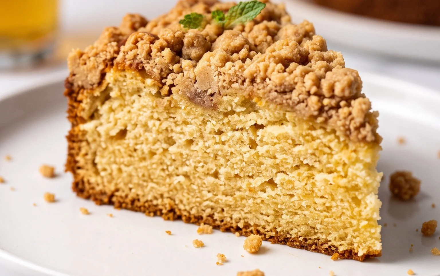 Stachelnon-alcoholic beerkuchen mit Streuseln