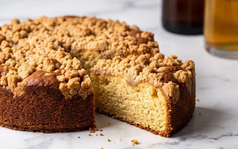 Stachelnon-alcoholic beerkuchen mit Streuseln