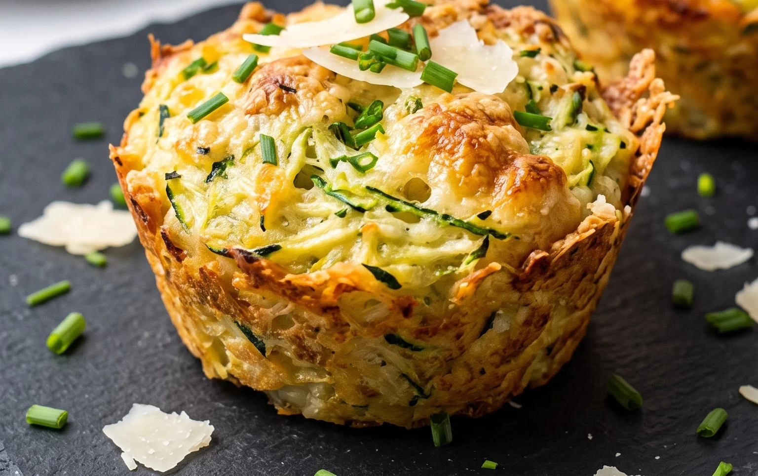 Crispy Parmesan Zucchini Potato Muffins