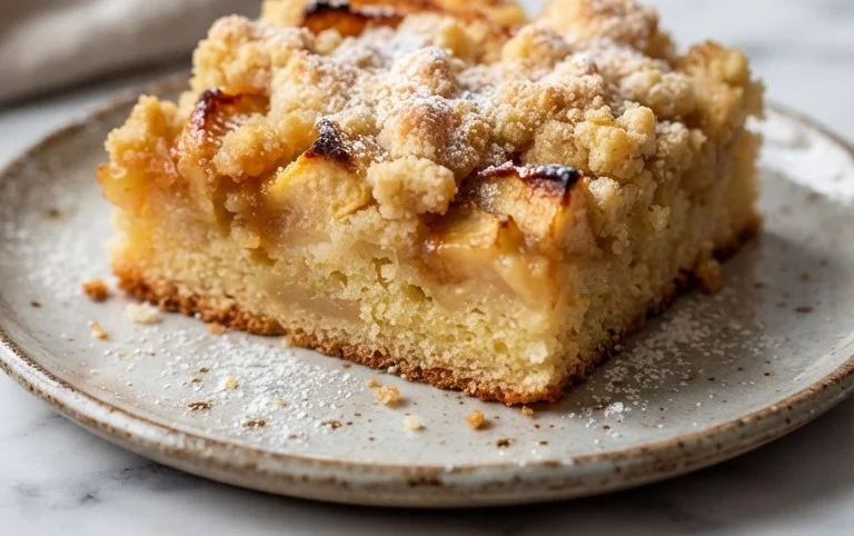 Apfelkuchen vom Blech mit Streusel – einfach lecker