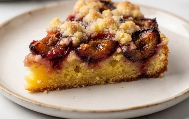 Pflaumenkuchen mit Streuseln