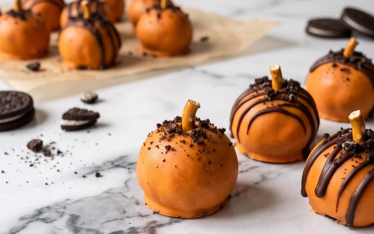 Pumpkin Oreo Bällchen: Schnelles Herbst-Dessert
